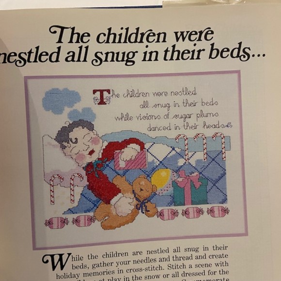 ALL THROUGH THE HOUSE Christmas in Cross Stitch Great Patterns Sewing Crafts - Picture 8 of 13